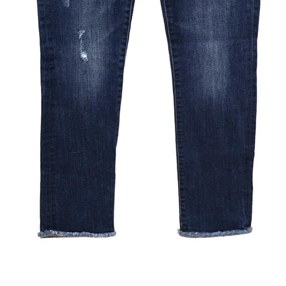 DL1961 Mara Instasculpt Straight Leg Raw Hem Ankle Jeans in Ravine Sz 27 - Picture 2 of 10